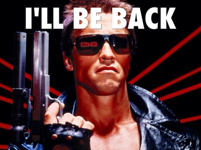 phrasal verb 'be back'