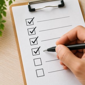 phrasal verb 'check off'