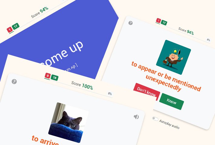 VerbsUp has launched a free flashcard service for learning English phrasal verbs