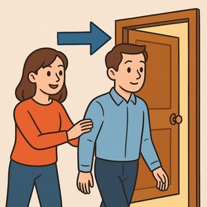 phrasal verb 'take through'
